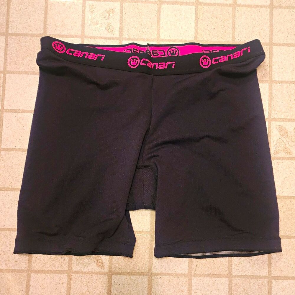 Canari Men’s Black Gel Padded Cycling Biking Lining Underwear sz XL